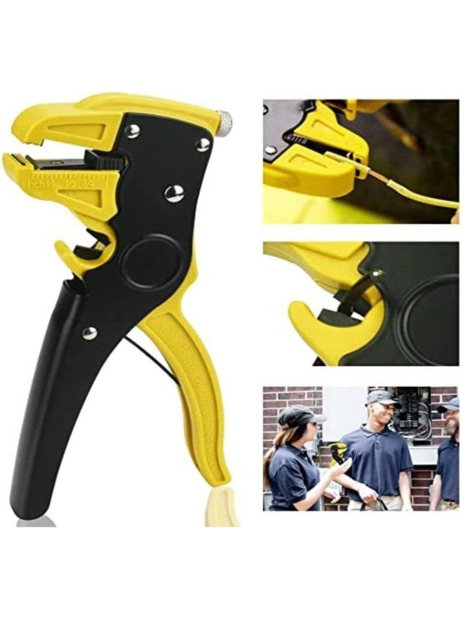 PERFECT TECH 2 IN 1 Automatic Wire Stripping & Cutting Tool – Precision Cutter for Electrical, Automotive, Cords & Cables – Ergonomic Handle with Pressure AdjustmentProfessional Wire Stripper Pliers - Image 2