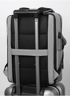 WAOKN Travel Laptop Backpack, Durable Business Backpack with USB Charging Port and Headphone Interface, Water Resistant College School Computer Bag Gifts for Men Women, Fits 17 Inch Notebook  - Image 2