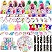 ANPHILE Unicorn Party Favors 134 Pcs Unicorn Birthday Party Decorations Goodie Bags Keychains Slap Bracelets Stickers Rings Pinata Fillers for Birthday Party - Image 4
