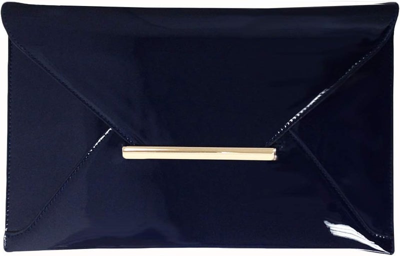 JNB Faux Patent Leather Envelope Candy Clutch Bag | Faux Patent Leather, Candy - Image 1