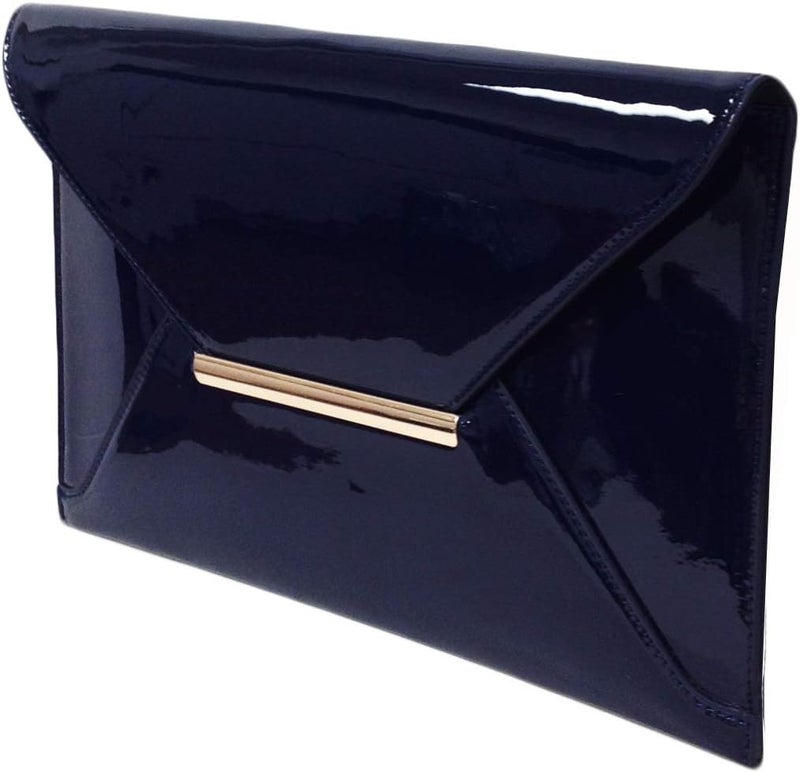 JNB Faux Patent Leather Envelope Candy Clutch Bag | Faux Patent Leather, Candy - Image 4