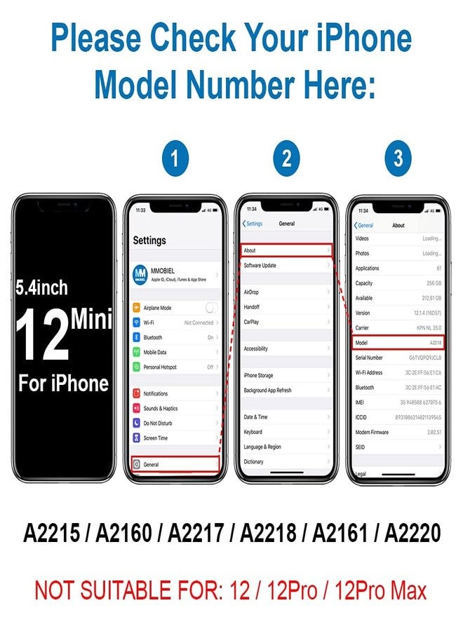 Mmobiel سماعة MMOBIEL متوافقة مع آيفون 12 ميني 2020 - بديل لسماعة الأذن / مكبر الصوت - تشمل مستشعر القرب ومفك البراغي - Image 5