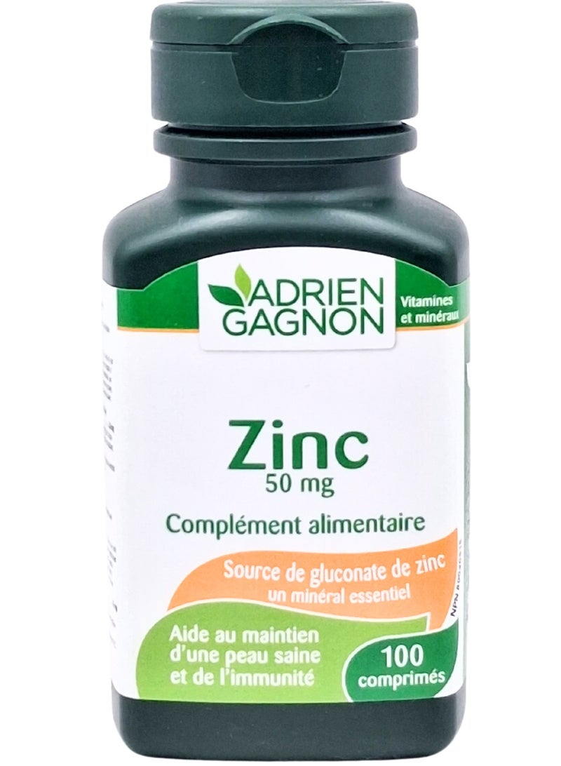 Adrien Gagnon Zinc 50mg Tablets 100s