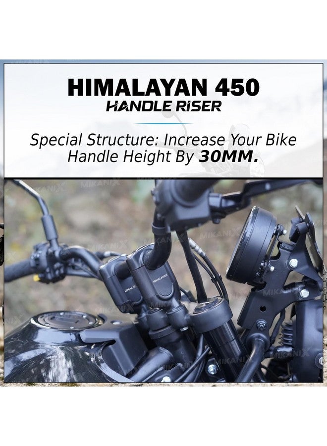 OBEROI'S TRADERS Bike Handlebar Riser Kit | Handle Height Raiser Clamp For Comfort & Control Compatible With Royal Enfield Himalayan 450 - Image 3