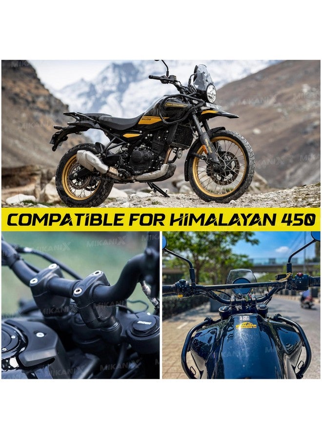 OBEROI'S TRADERS Bike Handlebar Riser Kit | Handle Height Raiser Clamp For Comfort & Control Compatible With Royal Enfield Himalayan 450 - Image 2