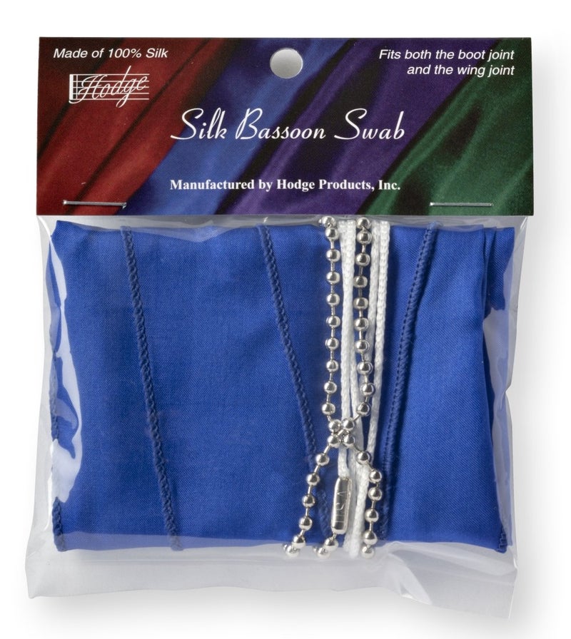 Hodge Silk Bassoon Swab, Blue - Image 1