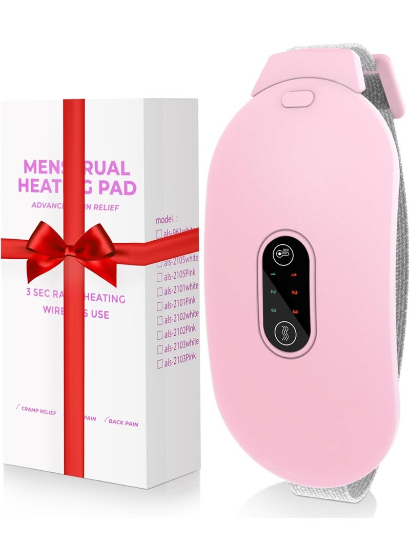 Portable Wireless Heating Pad – Period Cramp Relief with 6 Heat Levels & 6 Massage Modes - Image 1