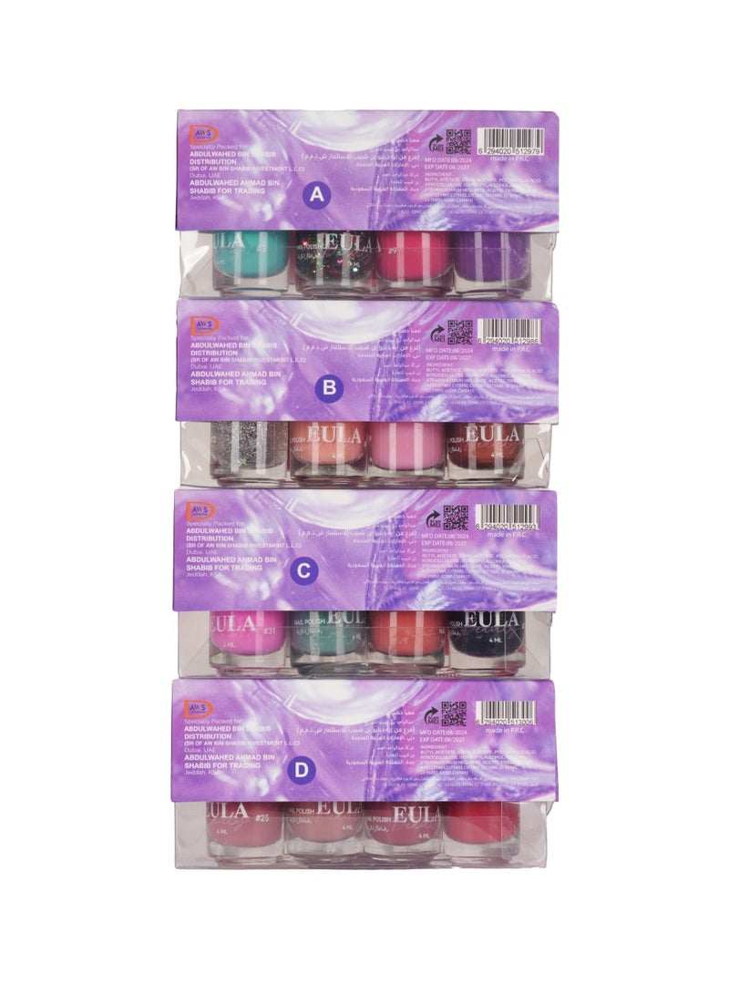 Eula مجموعة طلاء أظافر جميلة – 10 ألوان زاهية ونيود ونيون | تركيبة طويلة الأمد وسريعة الجفاف وعالية اللمعان وغير سامة - Image 3