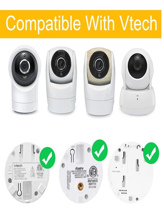 iTODOS Flexible Baby Monitor Mount Compatible with Vtech VM819/VM901/VM919/VM924/VM320/VM350/VM352/VM546/VM818/VM923/VM5764,Baby Monitor Clip Mount Without Tools or Wall Damage - Image 2