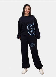 Shechick Cute Teddy Bear Navy Set