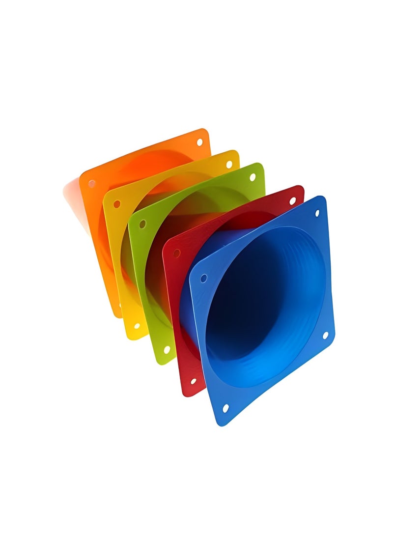 H Pro 9 Inch Training Cones Set of 24 Pcs | Durable Sports Marker Cones for Football, Soccer, Agility, Speed, Fitness and Outdoor Drills - Image 2