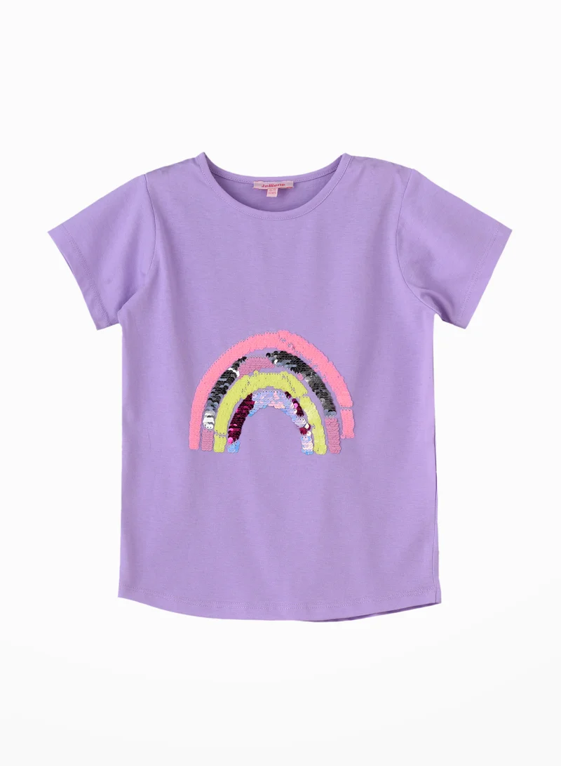 Jelliene Sunshine Squad: Girls' Comfy Cotton Tees Playful & Summer Fun
