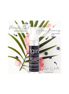 Tgin Rose Water Defining Mousse For Natural Hair - Curls Kinks Waves Protective Styles Low Porosity  - Image 2