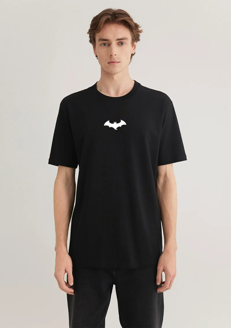 MAVI Blue Men's Batman Printed Black T-Shirt 066878-900