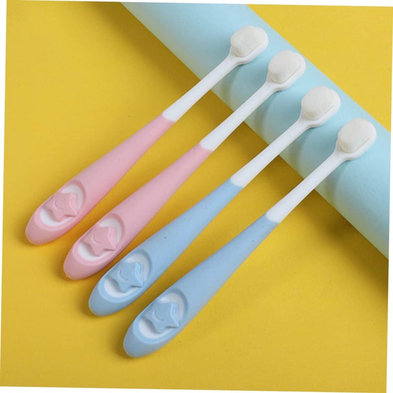 2pcs Boys and Girls Toothbrush Boy Girl's Tooth Cleaning Brush Newborn Bristle Brush Toothbrush for Toddlers Oral Care - Image 5