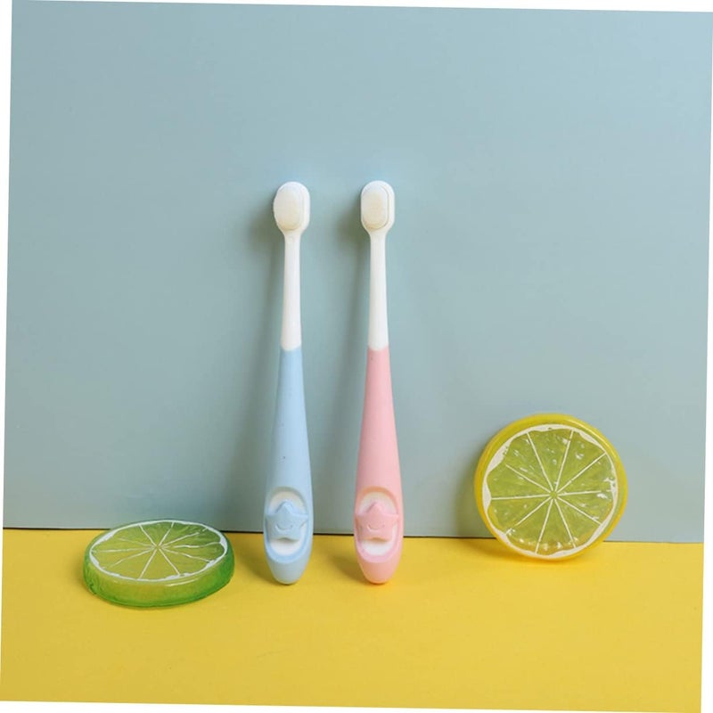 2pcs Boys and Girls Toothbrush Boy Girl's Tooth Cleaning Brush Newborn Bristle Brush Toothbrush for Toddlers Oral Care - Image 4
