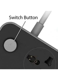 Generic 3 Power Socket With 6 USB Extension Universal Charging Socket for Home Office Travel Gaming & DIY Multiple Device Charging Extension Socket  - Image 3
