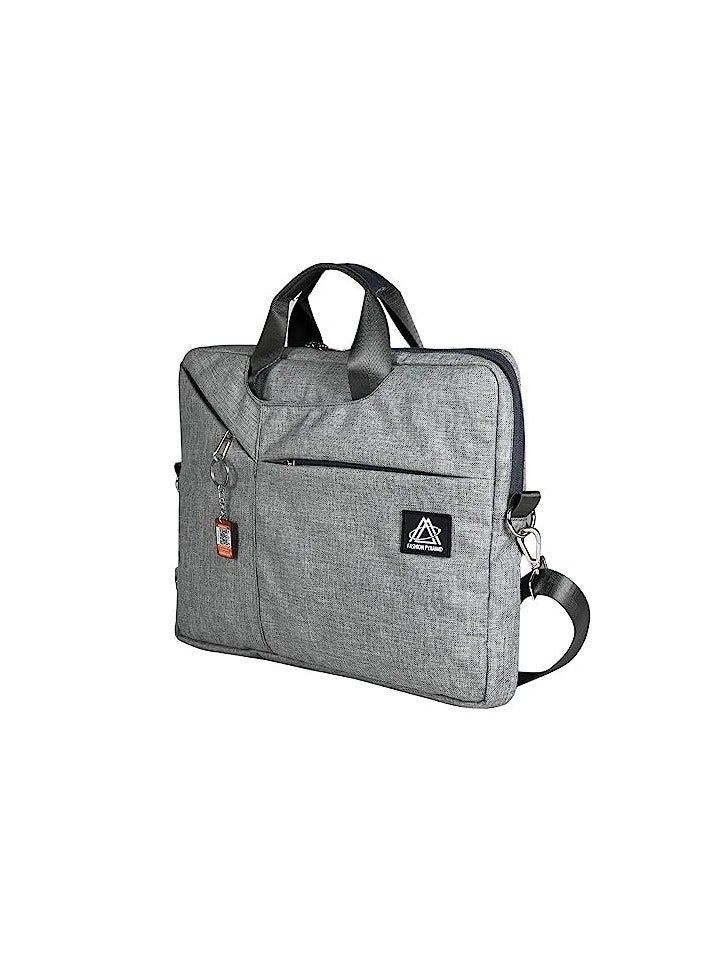 FASHION PYRAMID Laptech laptop shoulder messenger bag for15.6 inch laptop or tablet-gray - Image 3