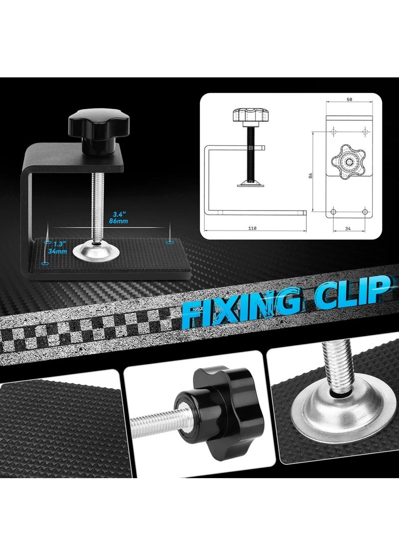 PC USB Handbrake, 16Bit Racing Games Simulate Handbrake for Logitech G27 G29 G920 G923 T248 T500 T300 PXN V10 (PC System Only), 2M Nylon Cable/Reinforced Spring + Clamp - Blue