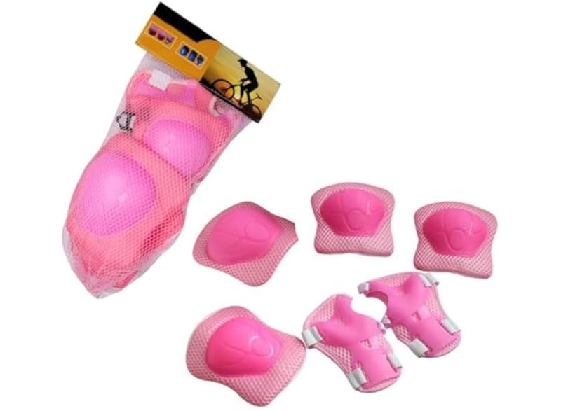 G-50 6-Piece Children's Protective Gear Set for Skating, Cycling, and Scootering, Pink - Image 1