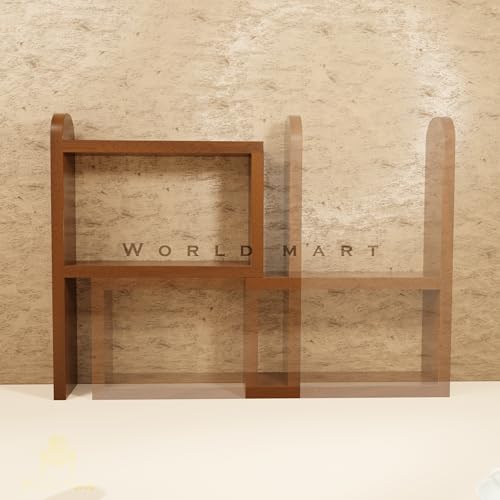 World Mart® Wooden Kitchen rack Multipurpose Countertop Spice Rack | 60 cm Kitchen Counter Top Organizer 24 Inches | 2-Tier Kitchen Storage Organizer Adjustable Tiered Shelf | Jars And Bottle Holder - Image 2