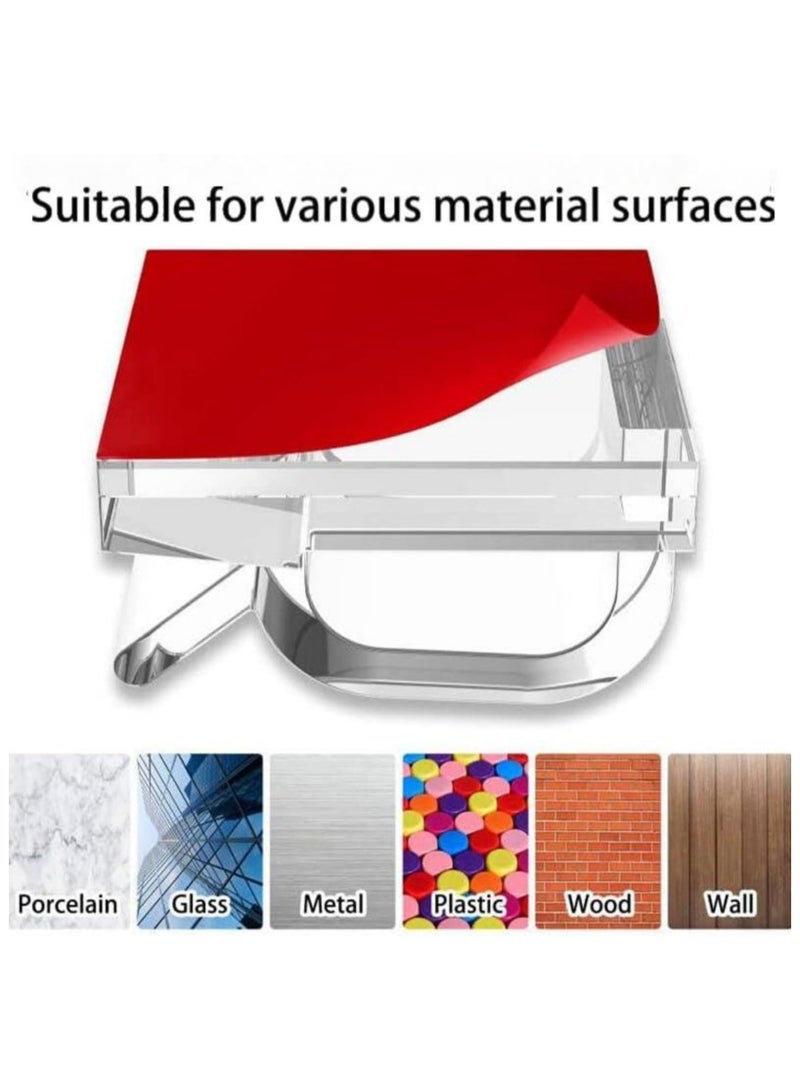 Fasola 100 Pack Adhesive Cable Clips, Upgraded Cord Organizer with Strong Adhesive, Under Desk and Wall Wire Management System for LED Light Strips, Extension Cords, Home Theater Setup (Clear Large) - Image 3