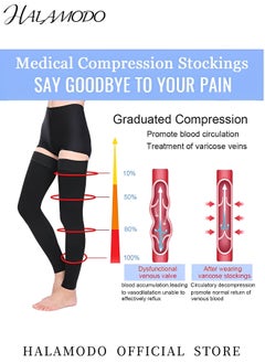 Compression Socks Footless for Women and Men Thigh High Compression Stockings 20-30mmHg Medical Compression Support Hose for Thrombosis & Lymphedema & Circulation - pzsku/Z7D26944EEFD8A60445D2Z/45/_/1736943901/c3af4333-b4ed-4b43-98bb-0de935d955b7