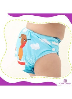 BEMBIKA Cloth Diapers For Babieswashable Reusable Cloth Diaper Ll Sizes Adjustable With 5 Layer Bamboo Charcoal Insert (Sea Captain)  - Image 5