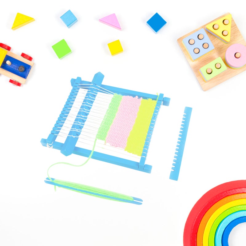 1 Set of Handmade Toy Kindergarten Weaving Toy Cognitive Knitting Toy Funny Weaving Machine - Image 1