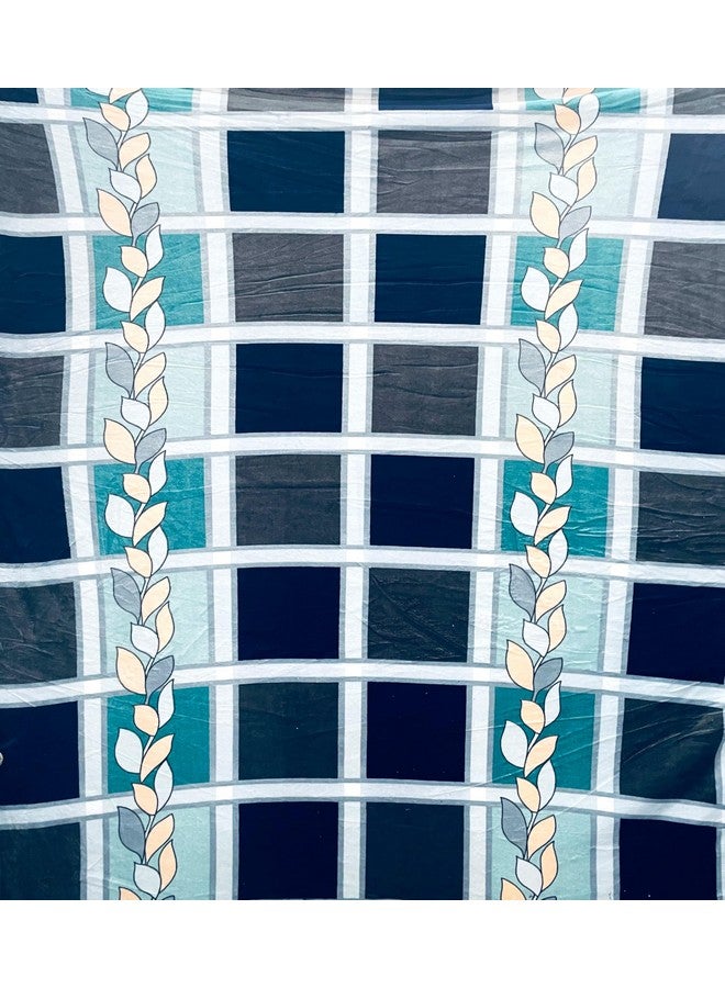 RD TREND 190 GSM Flannel Elastic Warm bedsheets for Winter Single Fitted Size (72x48x8 Inches) with 1 Pillow Cover Size (18x28 Inches) Colour Blue Box - Image 2