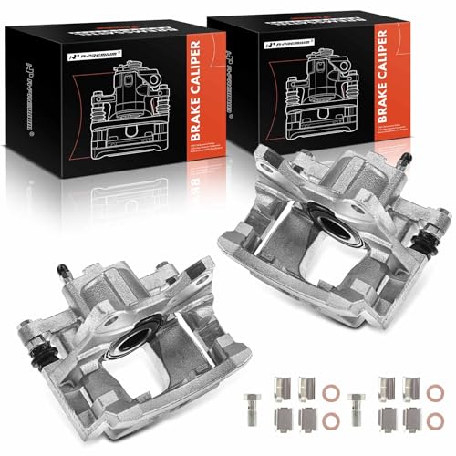 A-Premium Disc Brake Caliper Assembly with Bracket Compatible with Select Dodge and Jeep Models - Wrangler 2007-2017, Wrangler JK 2018, Liberty 2008-2012, Nitro 2007-2011 - Rear Driver and Passenger - Image 1