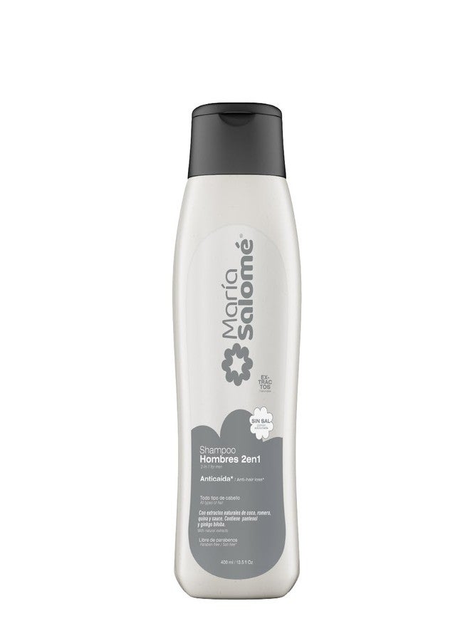 Maria Salome María Salomé KIT for Men - Shampoo Hombres 2EN1 Prevencion Caida 13.5 fl oz + Gel Fijador 8.4 fl oz - Image 2