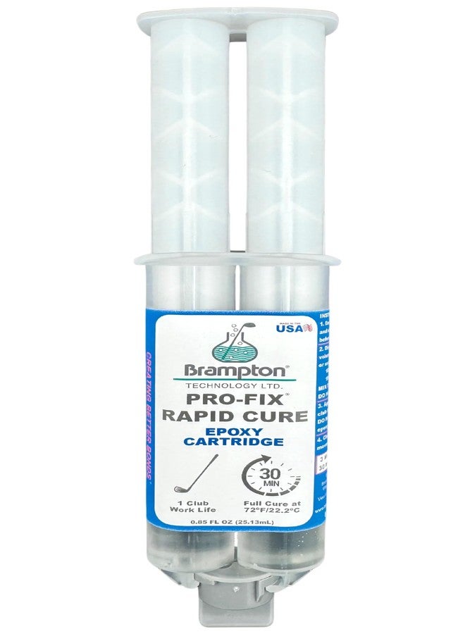BRAMPTON TECHNOLOGY, LTD. Brampton PRO-FIX Rapid Cure Golf Epoxy - Single Golf Club Repair - 30 Min Golf Club Repair - Golf Epoxy for All Golf Shafts, Golf Heads, Drivers, Putters, and Irons - Engineered for The Golf Industry - Image 1