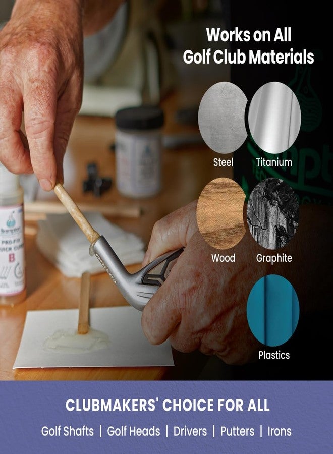 BRAMPTON TECHNOLOGY, LTD. Brampton PRO-FIX Rapid Cure Golf Epoxy - Single Golf Club Repair - 30 Min Golf Club Repair - Golf Epoxy for All Golf Shafts, Golf Heads, Drivers, Putters, and Irons - Engineered for The Golf Industry - Image 5