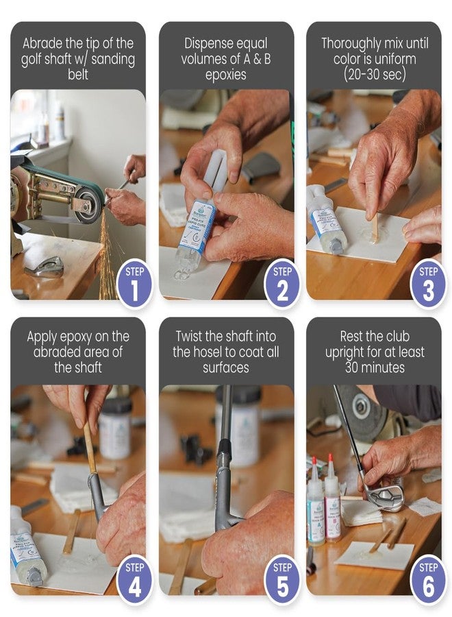 BRAMPTON TECHNOLOGY, LTD. Brampton PRO-FIX Rapid Cure Golf Epoxy - Single Golf Club Repair - 30 Min Golf Club Repair - Golf Epoxy for All Golf Shafts, Golf Heads, Drivers, Putters, and Irons - Engineered for The Golf Industry - Image 4