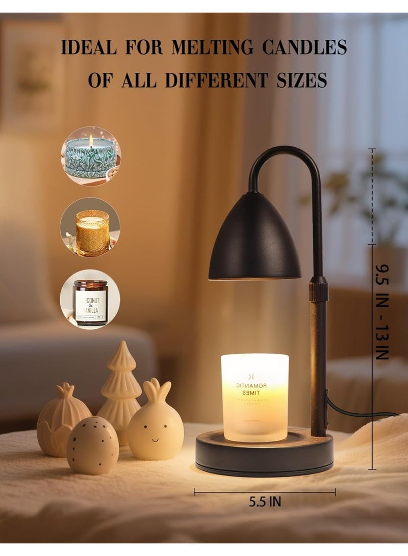 Arabest Candle Warmer Lamp with Timer Dimmable, Lamp Candle Warmer Birthday Gifts for Women, Black Adjustable Wax Melter Warmer for Jar Candles, House Warming Gift Home Decor - Image 2