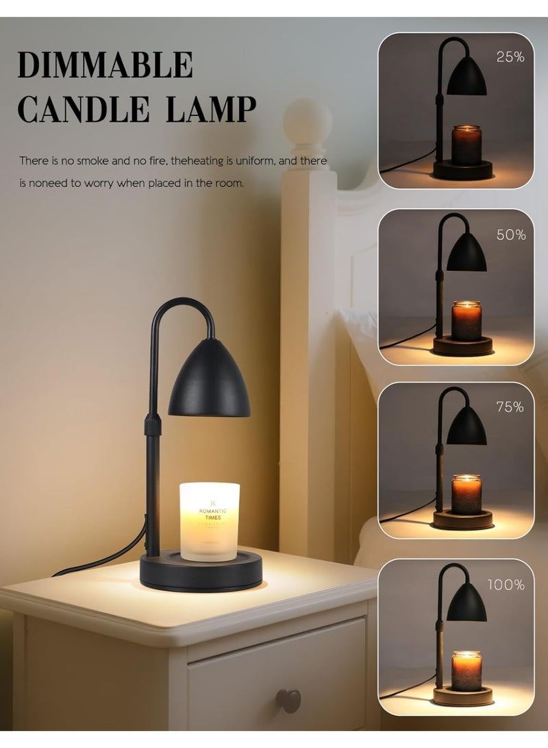 Arabest Candle Warmer Lamp with Timer Dimmable, Lamp Candle Warmer Birthday Gifts for Women, Black Adjustable Wax Melter Warmer for Jar Candles, House Warming Gift Home Decor - Image 3