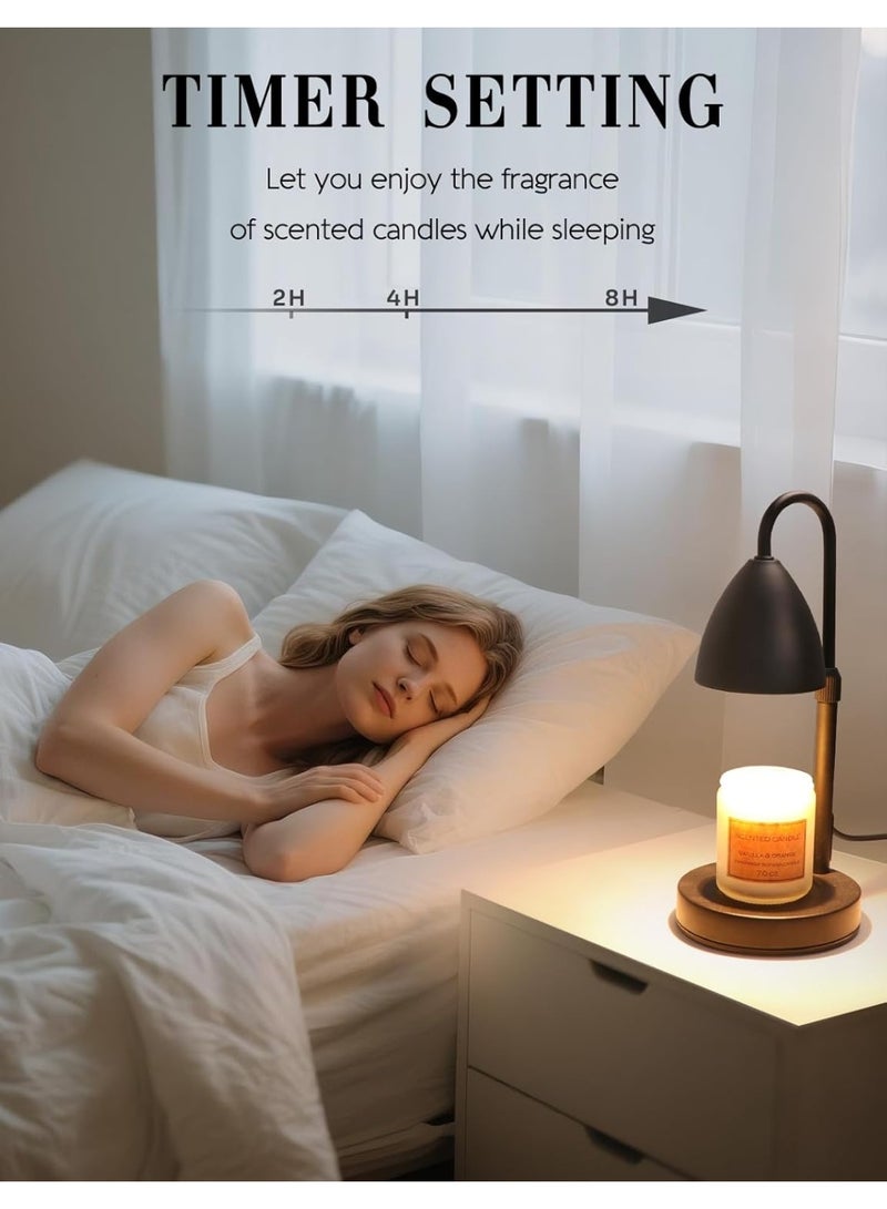 Arabest Candle Warmer Lamp with Timer Dimmable, Lamp Candle Warmer Birthday Gifts for Women, Black Adjustable Wax Melter Warmer for Jar Candles, House Warming Gift Home Decor - Image 5