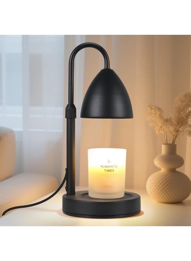 Arabest Candle Warmer Lamp with Timer Dimmable, Lamp Candle Warmer Birthday Gifts for Women, Black Adjustable Wax Melter Warmer for Jar Candles, House Warming Gift Home Decor - Image 1