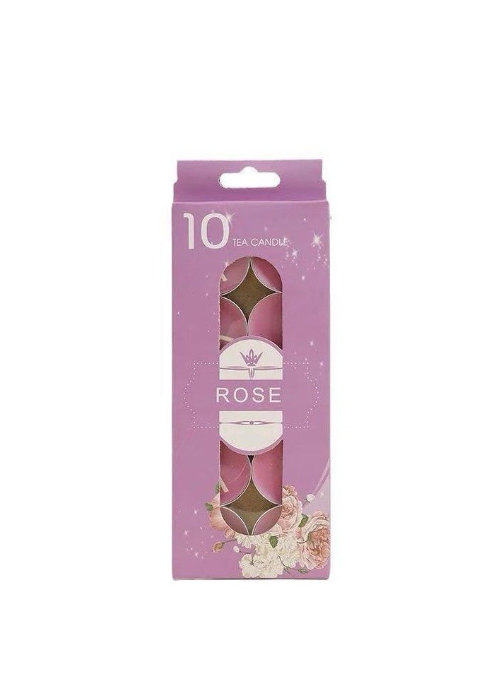 Generic 10 pieces of rose scented candles 
