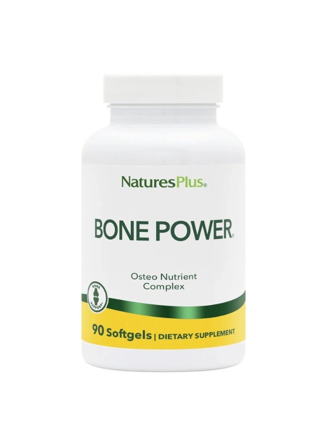 Nature's Plus Natures Plus Bone Power with Boron - 1000 mg Calcium, 90 Softgels - Bone & Joint Support Supplement, Liquid Calcium for Maximum Absorption - Milk Free, Gluten-Free - 23 Servings