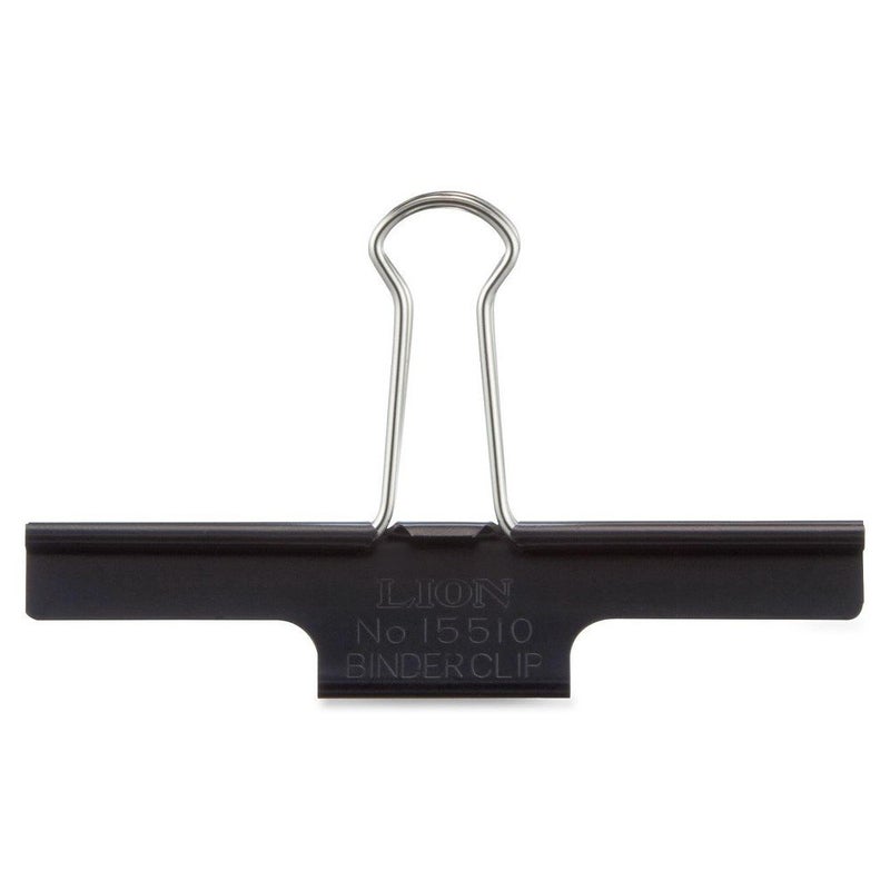 مشابك ملفات كبيرة جداً من ليون باللون الأسود 85 ورقة