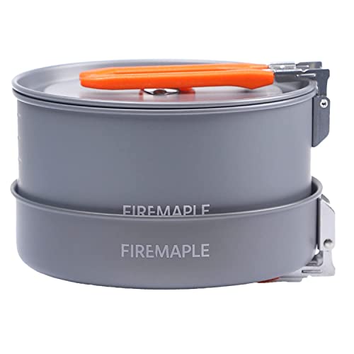 Fire-Maple Feast 2 Camping Cookware Set | Outdoor Cooking Gear Set with Pot, Kettle, Pan, Bowls and Spatula | Premium Construction | Ideal Mess Kit for Backpacking, Hiking, Car Camping and Emergency - Image 2