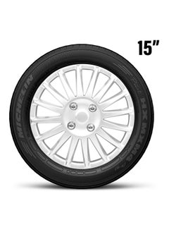 Pistol 15 Inch  Automotive Hub Wheel Cap with Universal  Wheel Hubcaps Set of 4 Pcs Snap-On Rings Wheel Cover - Pistol WJ-5019-A-15  - Image 5