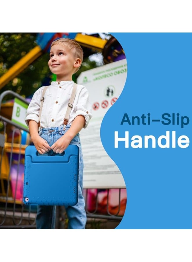 erorex Kids Case for iPad 9.7 Inch (6th/5th Generation, 2018/2017), iPad Air 2/1 9.7 (2nd/1st Gen, 2014/2013) and iPad Pro 9.7 2016, Shockproof Lightweight Tablet Cover with Handle Stand (Blue) - Image 4