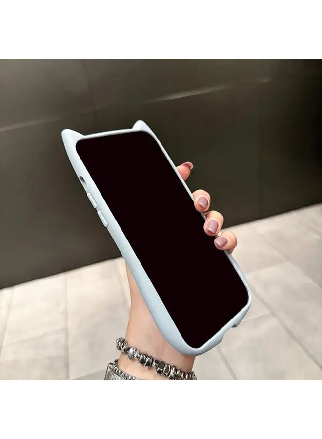 غطاء هاتف شفاف بلون أزرق فاتح لجهاز iPhone 13، واقي فائق النحافة وناعم، غطاء خلفي من السيليكون الناعم اللطيف. - Image 5