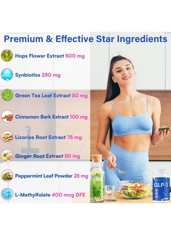Keptrohy - GLP-1 Support | GLP-1 Supplement, GLP Support Core with Synbiotics, Hops Extract, Eriocitrin Support GLP-1 Level Naturally, Natural GLP-1 Supplement for Women and Men, Take Before Meal - 60 Count - Image 1