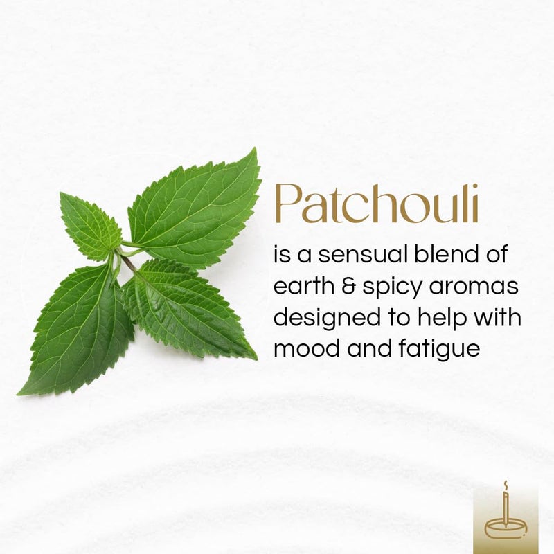 Gonesh - Extra Rich Scented Incense Sticks - Non-Toxic 10â€ Slow Burn Aromatic Sticks - Patchouli - 4 Packs of 20-80 Count - Image 2