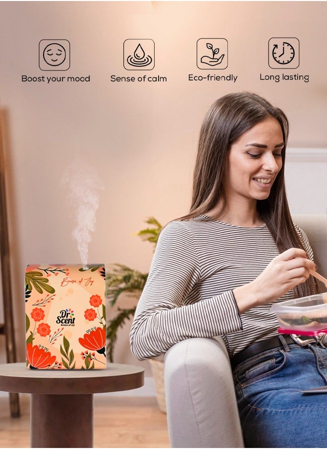 Dr Scent Dr Scent Essential Oil Diffuser – Elegant | Sophisticated Design, 100m²-300m³  Coverage, Bluetooth & App Control, Infuses Fragrance to Enhance Your Environment (White)  - Image 2