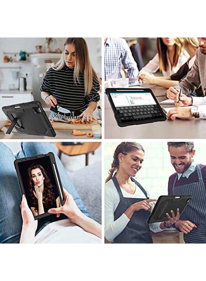 erorex Case For iPad Air 5Th 4Th Generation (10.9 Inch 2022 2020) iPad Pro 11 2021 And 2020 And 2018 Heavy Duty Hybrid Shockproof 3 Layer Rugged Drop Protective Cover With Kickstand Black Plus Black  - Image 5